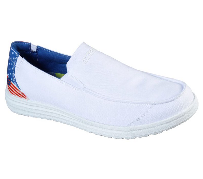 Skechers Relaxed Fit: Melson - Ralo - Mens Slip On Shoes White [AU-LK4385]